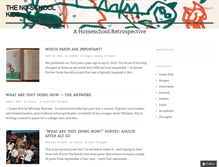 Tablet Screenshot of homeschoolretrospective.com